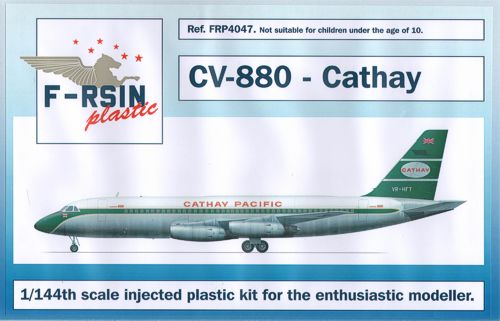 F-RSIN Models 1/144 CONVAIR CV-880 Cathay Airlines 