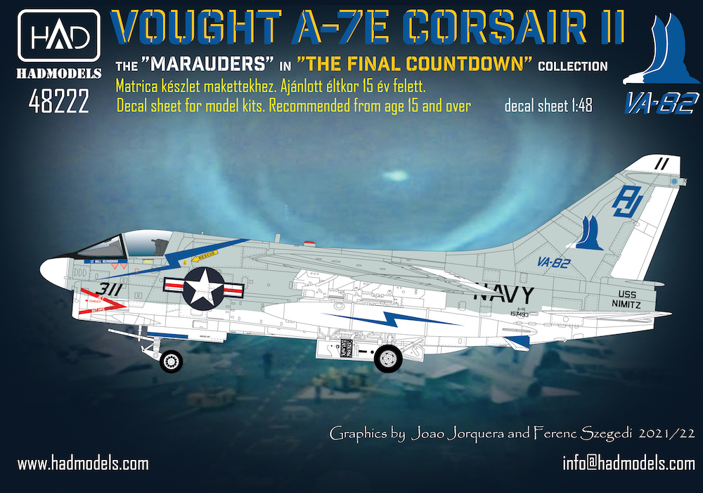 1/48 Vought A-7E Corsair VA-82 Final Countdown collection