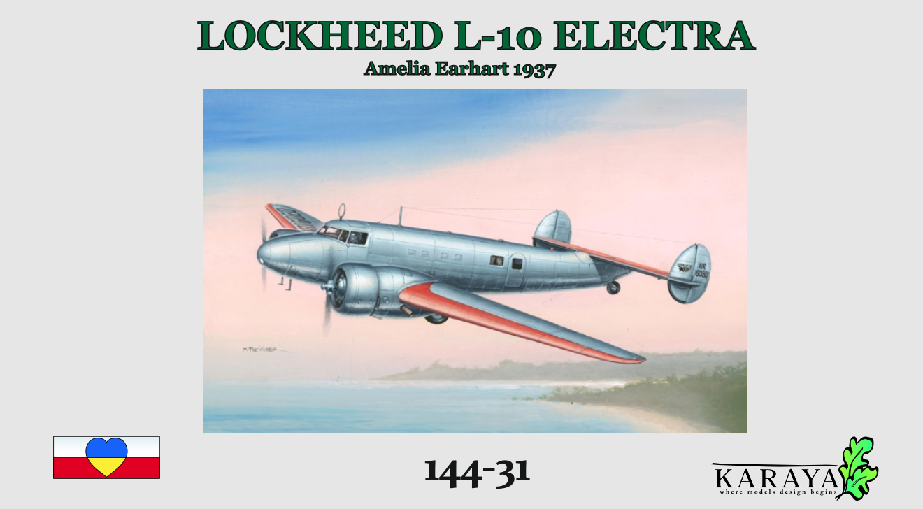 1 144 Lockheed L 10 Electra Amelia Earhart 1 144 Aircraft Plastic Or 