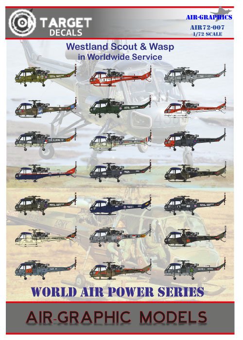 Air Graphic Decals 1/72 WESTLAND SCOUT & WASP IN WORLD WIDE SERVICE 