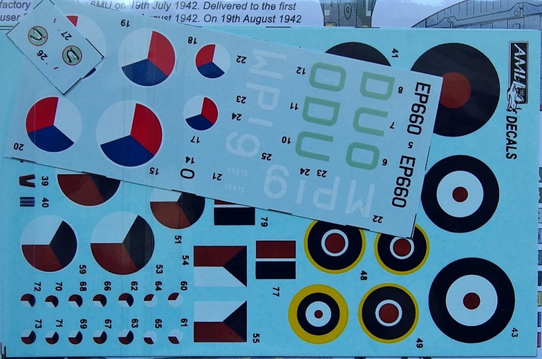 1/72 Decals 312 Squadron RAF Part V. Décals avions au 1/72