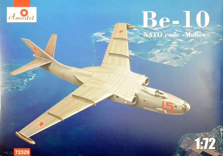 1/72 scale plastic model kit NATO Code "Mallow" Amodel 72329 Beriev Be-10 