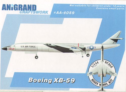 Anigrand Models 1/144 BOEING XB-59 Supersonic Bomber