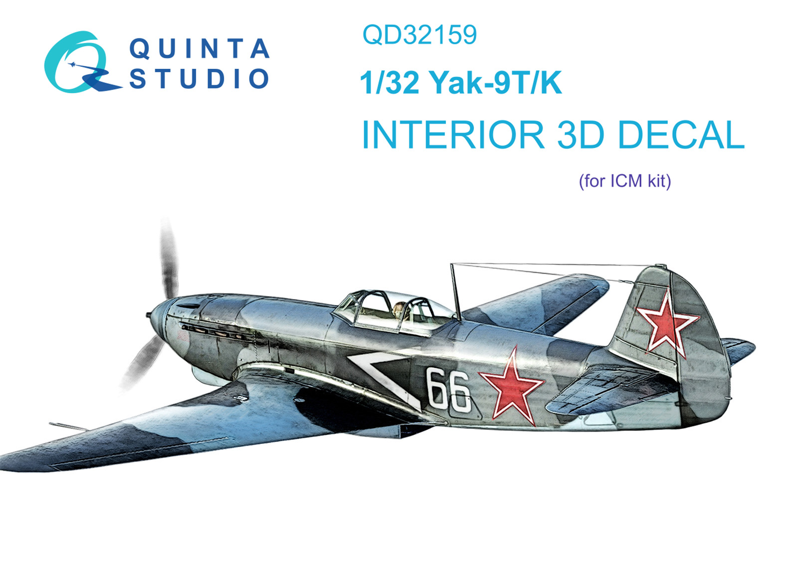 Yak-3 3D-Printed & coloured Interior on decal paper (for Special Hobby kit)