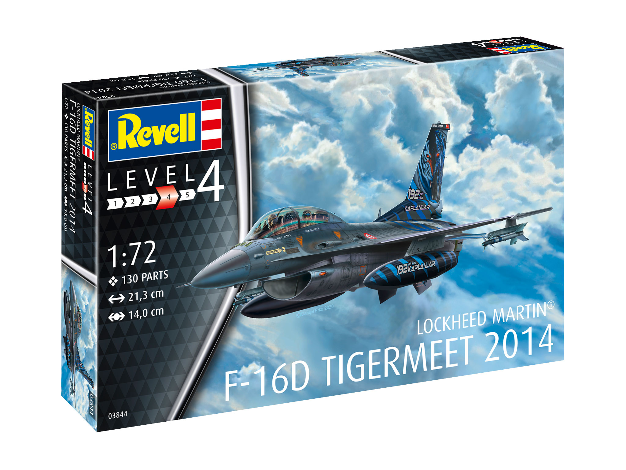 Revell 03844 Lockheed Martin F-16D Tiger Meet 2014 1/72 Scale Brand New