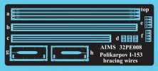 1/32 Polikarpov I-153 strut bracing wires