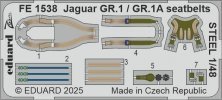 1/48 Jaguar GR.1 / GR.1A seatbelts STEEL for Airfix