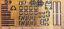 1/72 Biber German Midget Submarine Detail Set