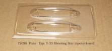 1/72 Vacu Canopy T-33 open/closed