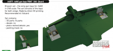 Brassin 1/48 A6M2 gun bays PRINT