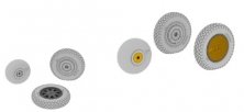 BRASSIN 1/48 P-39 wheels early