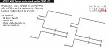 Brassin 1/35 WWII German starter crank handles