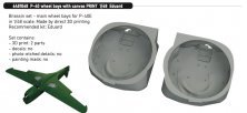 Brassin 1/48 P-40 wheel bays with canvas for Eduard