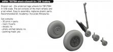 Brassin 1/48 TBF/TBM wheels with smooth tire for Academy