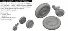 Brassin 1/72 Bf 109G-5/G-6 wheels PRINT EDU