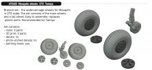 Brassin 1/72 Mosquito wheels for Tamiya