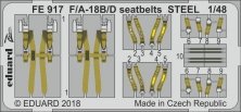 1/48 McDonnell-Douglas F/A-18B/D seatbelts STEEL