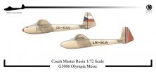 1/72 Olympia Meise with decals gliders