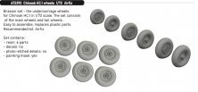 Brassin 1/72 Chinook HC.1 wheels for Airfix