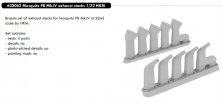BRASSIN 1/32 Mosquito FB Mk.IV exhaust stacks