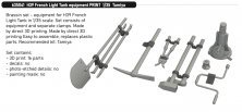 Brassin 1/35 H39 French Light Tank equipment PRINT