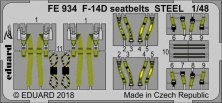 1/48 F-14D seatbelts STEEL
