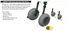 Brassin 1/48 P-40E wheels block tread for Eduard