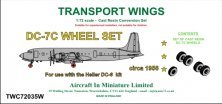 1/72 DC-7C wheel set