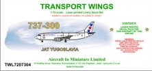 1/72 737-300 decal set  JAT Airways