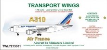 1/72 A310 decal set  Air France.