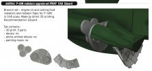 Brassin 1/48 P-40N radiators upgrade set for Eduard