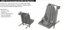 Brassin 1/48 F4U-1A seat with integral belts PRINT