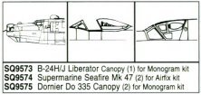 Squadron Canopies 1/48 Supermarine Seafire Mk.47 x2 Squadron Canopies 1/48 Supermarine Seafire Mk.47 x2