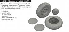 Brassin 1/48 P-47D wheels cross tread MINA