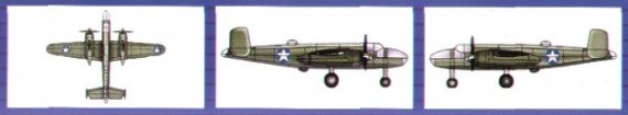 Trumpeter B-25B Mitchell 1/700 (6 pi�ces)