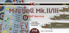 1/48 Mitchell Mk.II/III in RAF service decal