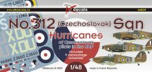 1/48 No.312 Sqn RAF Hurricanes CZ pilots decal