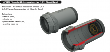 Panavia Tornado GR.1 exhaust nozzles 1/72