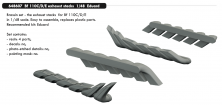 Messerschmitt Bf-110C/Bf-110D/Bf-110E exhaust stacks 1/48