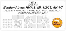 1/72 Westland Lynx paint masks