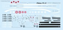 1/72 Pilatus PC-21 Swiss Air Force decals and masks