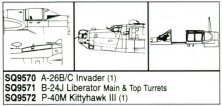 1/48 A-26B/C Invader Vacuform Canopy. 1/pkg. For Monogram kit