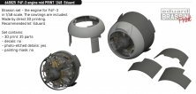 Brassin 1/48 F4F-3 engine mid PRINT