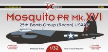 DK Decals 1/32 USAAF Mosquito Decalcomanie