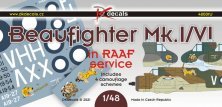 1/48 Beaufighter Mk.I/VI RAAF service decal