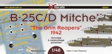 1/48 B-25C/D Mitchell The Grim Reapers 6x camouflages decal