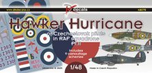 1/48 Hawker Hurricane of CZ pilots in RAF Part II. decal