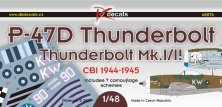 DK Decals P-47D Thunderbolt CBI 1944-45 1/48 7 camo