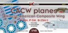 DK Decals Composite Wing Sino-Am�ricain 1/48 4 motifs
