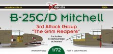1/72 B-25C/D Mitchel The Grim Reapers decal